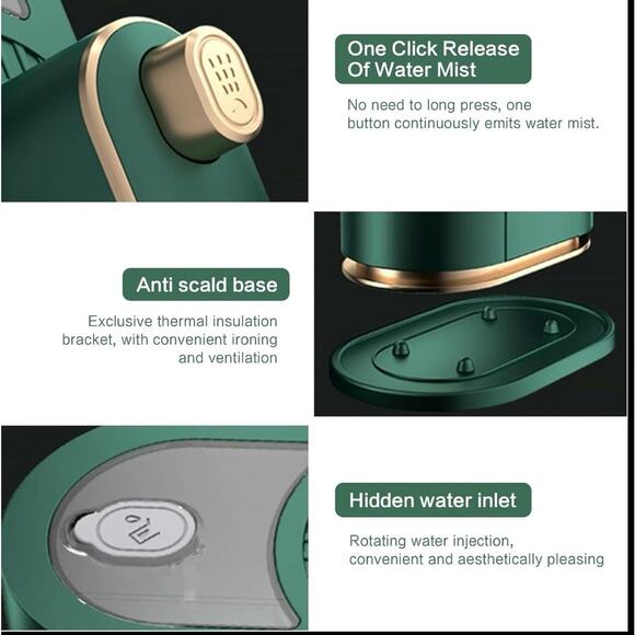Portable Electric Steam Iron 2-in-1 Travel Clothes Steamer & Press Compact New - Picture 7 of 9